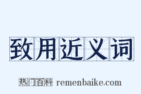 致用近义词是什么意思的图片